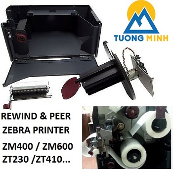 Trục cuốn giấy - Rewind & Peer cho máy in Zebra ZM400 / ZM600 / ZT230 , ZT410...